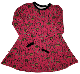 LAINE mekkotunika SIILINIITTY pinkki 86-116cm joustocollege 