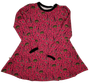 LAINE mekkotunika SIILINIITTY pinkki 86-116cm joustocollege 