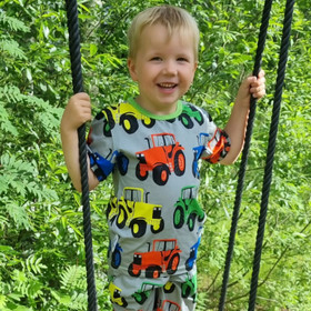 OTSO lyhythihainen paita RATTORIT harmaa 86-152cm