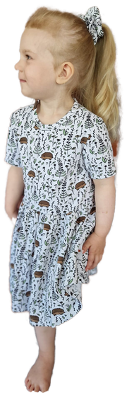 KAARNA mekko SIILINIITTY 86-152cm lyhyt- tai pitkähihainen trikoo