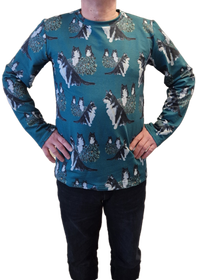 HONKA paita LAPPARI metsänvihreä M pitkähihainen joustocollege 