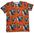 HONKA paita LAPPARI murrettu oranssi  lyhythihainen M trikoo