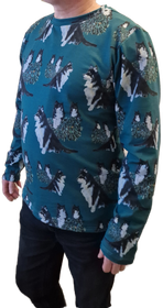 HONKA paita LAPPARI metsänvihreä M pitkähihainen joustocollege 