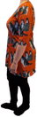 AAVA tunika LAPPARI L ja XL pitkähihainen hihainen murrettu oranssi
