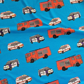 trikoo HÄLYT Iriksen sininen/ Iris blue, leveys n. 160cm