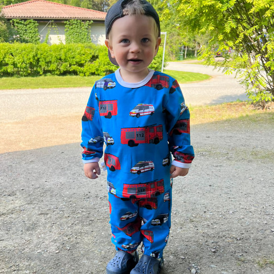 LEHTO housut HÄLYT sininen taskuilla / ilman taskuja 86-152cm