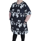 AAVA tunika HIRVAS S-XXL musta 3/4hihainen 