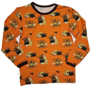 OTSO paita KETUNLEIPÄÄ oranssi ruskeat kanttaukset 86/92 ja 122/128cm