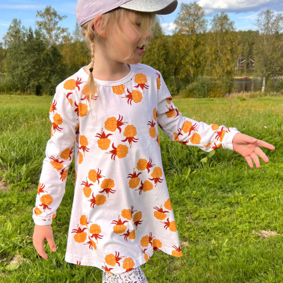 LAINE mekkotunika HILLAKRANSSI 74-152cm lyhyt- / pitkähihainen