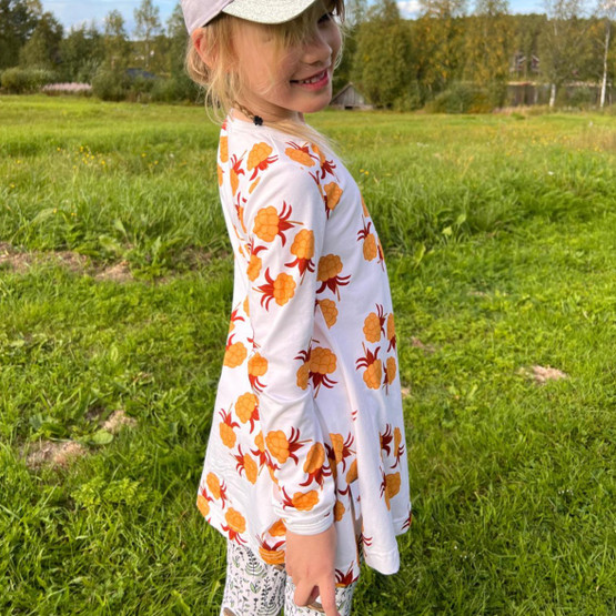 LAINE mekkotunika HILLAKRANSSI 74-152cm lyhyt- / pitkähihainen