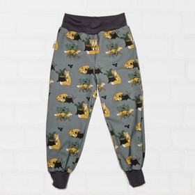 LEHTO housut KETUNLEIPÄÄ harmaa taskuilla / ilman taskuja 86-152cm trikoo