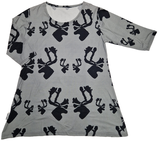 AAVA tunika HIRVAS L harmaa 3/4hihainen 