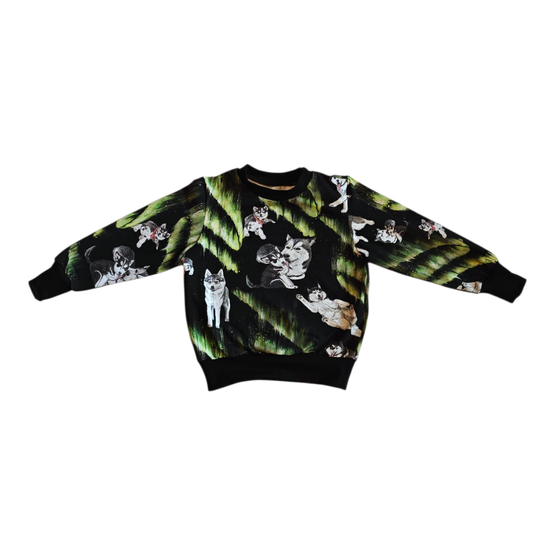 HAVU pusero HUSKYT JA REPOSET 86-152cm 