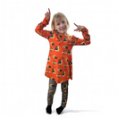 LAINE mekkotunika KETUNLEIPÄÄ oranssi 74-152cm lyhyt- tai pitkähihainen