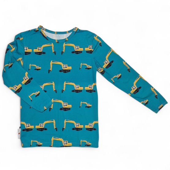 OTSO paita Kaivurit 86-140cm trikookanttaus 