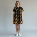 AAVA tunika Hillat S musta lyhythihainen  