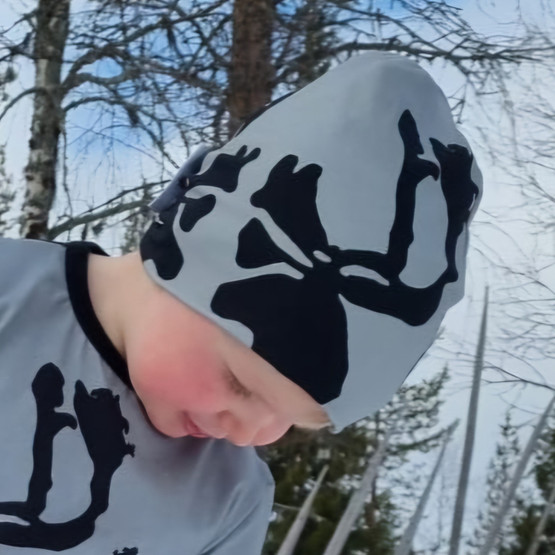 SUVI pipo HIRVAS harmaa trikoo XS-XL 