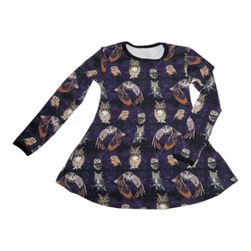 LAINE mekkotunika YÖPÖLLÖT 86-152cm pitkähihainen jo trikoo