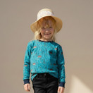 OTSO paita SIILINIITTY turkoosi 86-140cm joustocollege 