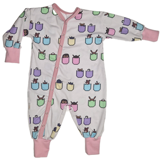LUMI-haalari TASKUKAMUT 50-86cm  trikoo vaaleanpunainen