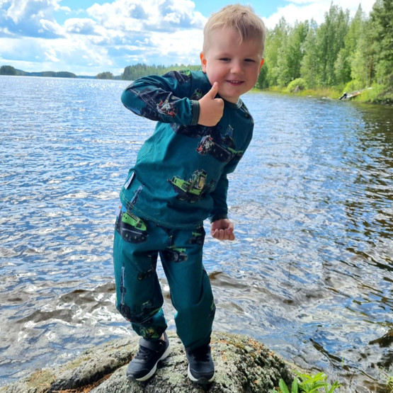 LEHTO housut JARCRAC mettäkone taskuilla / ilman taskuja 86-152cm trikoo