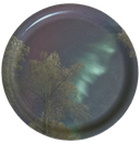 pyöreä tarjotin KOIVU JA REVONTULET halkaisija 24cm 2.laatuinen