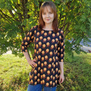 AAVA tunika HILLAT musta XS-3XL 3 hihanpituutta taskuilla/ilman taskuja