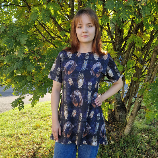 AAVA tunika YÖPÖLLÖT S-3XL 3 hihanpituutta taskuilla/taskuton