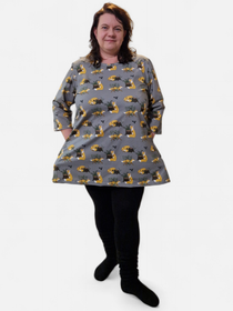 AAVA tunika KETUNLEIPÄÄ harmaa XS-3XL 3 hihanpituutta taskuilla/ilman taskuja