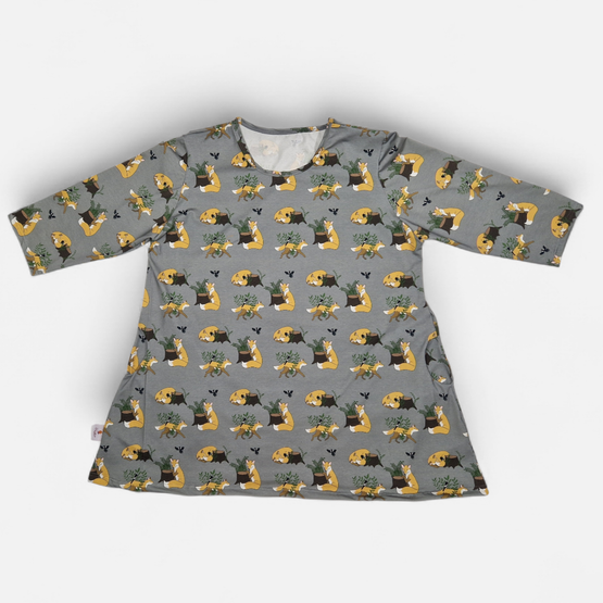 AAVA tunika KETUNLEIPÄÄ harmaa XS-3XL 3 hihanpituutta taskuilla/ilman taskuja