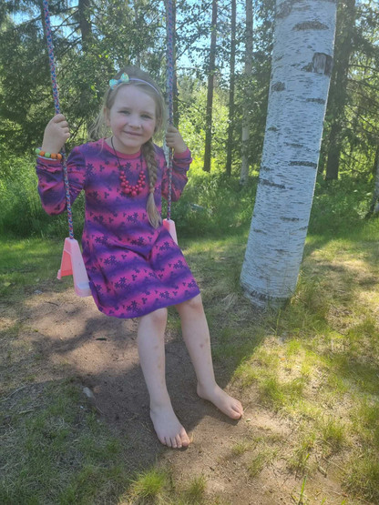 LAINE mekkotunika KÄRHÖT 86-140cm pitkähihainen trikoo