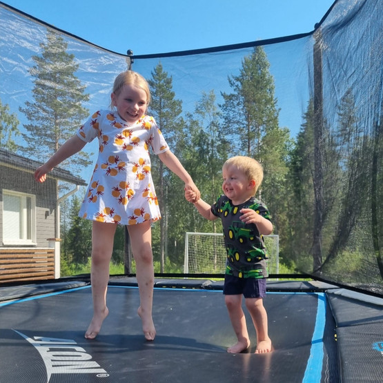 LAINE mekkotunika HILLAKRANSSI 74-152cm lyhyt- / pitkähihainen