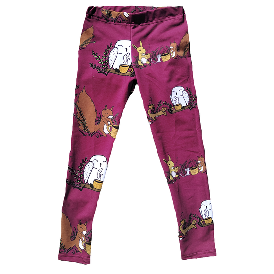 JOUSTOCOLLEGE Metsäväen teehetki viininpunainen lev 160cm