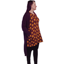 AAVA tunika Hillat S viininpunainen pitkähihainen  