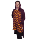 AAVA tunika Hillat S viininpunainen pitkähihainen  