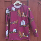 OTSO paita METSÄVÄEN TEEHETKI viininpunainen 86-152cm joustocollege