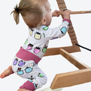 KUURA body TASKUKAMUT 50-86cm vanha roosa tai vihreä kanttaus