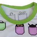 KUURA body TASKUKAMUT 50-86cm vanha roosa tai vihreä kanttaus