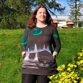AAVA tunika LAPIN YÖ lyhythihainen S-XXL