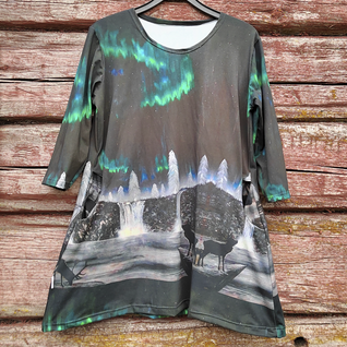 AAVA-tunika LAPIN YÖ pitkähainen S-XXL