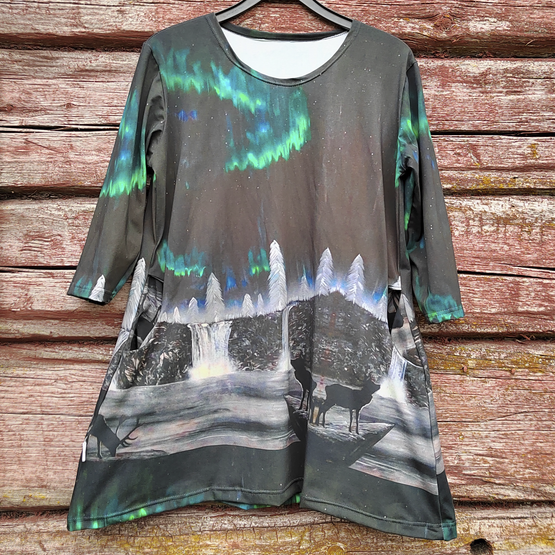 AAVA tunika LAPIN YÖ pitkähainen S