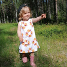 USVA liivimekko HILLAKRANSSI  trikoo 86-140cm