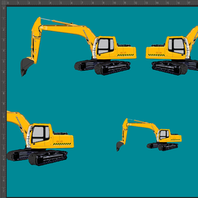 trikoo KAIVURIT turkoosi leveys 160cm