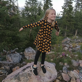 LAINE mekkotunika HILLAT 86-152cm lyhyt- / pitkähihainen