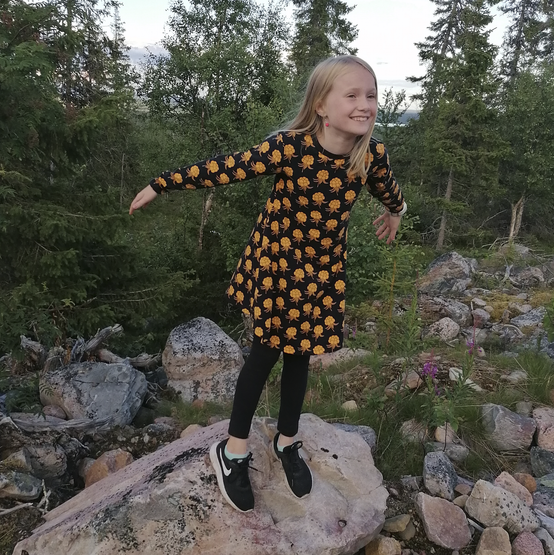 LAINE mekkotunika HILLAT 86-152cm lyhyt- / pitkähihainen