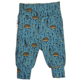 LOUNA housut SIILINIITTY turkoosi 68 ja 74cm joustocollege 