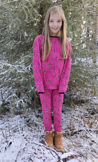 OTSO-paita SIILINIITTY pinkki 86-152cm joustocollege
