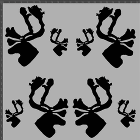 trikoo HIRVAS harmaa leveys 160cm