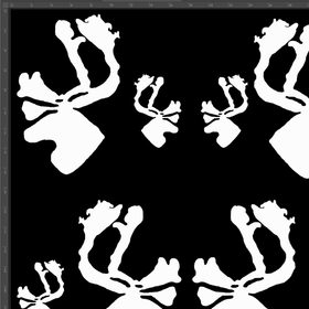 trikoo HIRVAS musta pituus 1,5m leveys 160cm