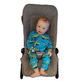 LUMI haalari KAIVURIT turkoosi trikoo 50-86cm